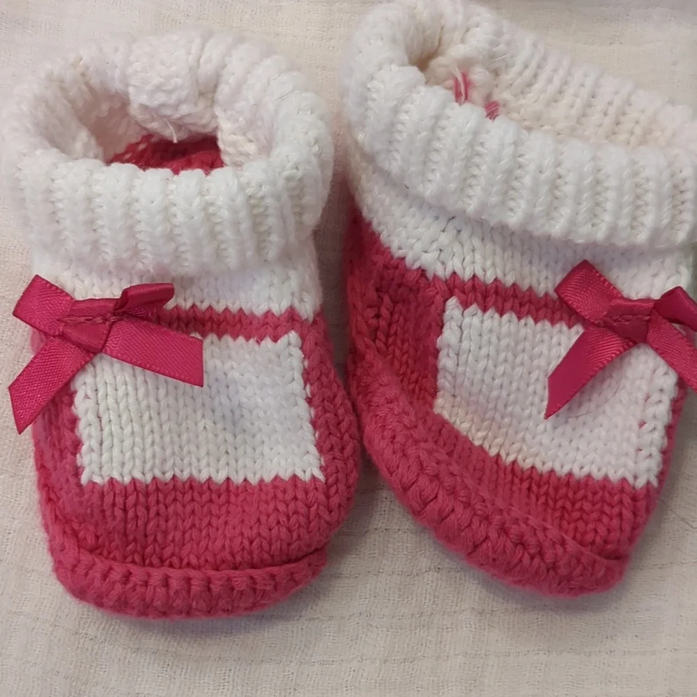 Baby booties and socks bundle 0-6 months